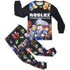 Roblox kids pajama set with colorful characters, long-sleeved shirt, and pants, perfect for cozy bedtime fun and lounging.