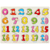 Montessori wooden puzzle with colorful numbers for kids' educational learning and cognitive development.