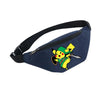 Pikachu Pokemon waterproof shoulder bag with colorful design, featuring Pikachu on a navy bag with black strap, perfect for fans and outdoor activities.