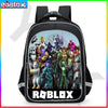 Trendy Roblox-themed backpack featuring game characters, ideal for school kids, providing style and functionality for daily use.