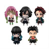 Demon Slayer anime chibi figures featuring colorful characters from the series, perfect for collectors and fans.