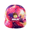 Colorful anime Roblox-themed adjustable baseball cap with a graphic design, perfect for fans of the game.