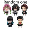 Demon Slayer chibi figures featuring five characters for anime fans and collectors.