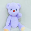 Purple little bear plush doll with kawaii features, made of soft fabric and PP cotton, perfect for cuddling and play.