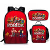 Roblox 3D Printing School Bag Set with Backpack, Shoulder Bag, and Pencil Case in Game-Inspired Design