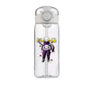 Clear plastic water bottle featuring Pokemon character design with straw, ideal for students and children, large capacity school cup.