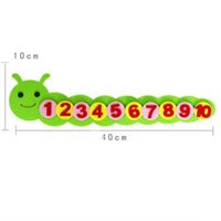 Montessori Caterpillar Math Toy showing numbers 1 to 10 for learning and counting, ideal for preschool education.