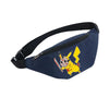 Pikachu themed waterproof shoulder bag with cartoon design, featuring a zipper closure for secure storage; ideal for Pokemon fans.