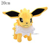 20cm Jolteon plush toy with soft yellow and white fabric, perfect for Pokemon fans and collectors.