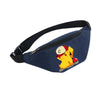 Pikachu Pokemon waterproof shoulder bag featuring Pikachu with cap, durable for travel and sports use, ideal for Pokemon fans.