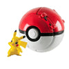 Pokemon Pokeball toy with Pikachu figure, ideal gift for fans, features 7 cm ABS Pokeball and premium PVC Pikachu, collectible set.