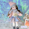 Fashion doll with chic outfit, wearing a pink hat and plaid skirt, posed in a stylish room with decorative accents.