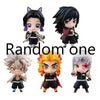 Chibi Demon Slayer figures set featuring five popular characters in a random assortment, perfect for collectors and anime decor.