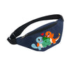 Waterproof Pokemon shoulder bag featuring Squirtle, Bulbasaur, and Charmander design, ideal for travel, sports, and everyday use.