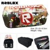 Roblox anime game canvas pencil case with cute design, high-capacity pen bag, durable material for storing stationery essentials.