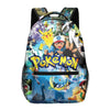 Colorful Pokemon school backpack featuring Pikachu and other characters, perfect for primary students. Durable and fun anime design.