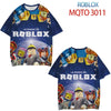 Children's Roblox graphic t-shirt featuring characters and vibrant design from the game, perfect for young fans.