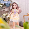 Articulated 1/6 BJD doll in a colorful dress, perfect for imaginative play and storytelling adventures for girls.