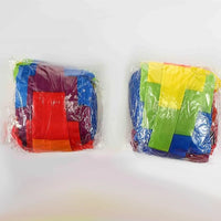 Two colorful Rainbow Tail Balls in packaging, showcasing vibrant colors for outdoor sensory play and active games for kids.