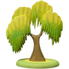 Wooden toy tree piece from Kids Montessori Scene Building Toy Set, featuring a natural-themed design for creative play.