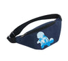 Stylish blue Pokemon shoulder bag featuring Bulbasaur design, waterproof and ideal for travel, sports, or outdoor activities for men and women.