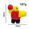 Roblox two-dimensional robot plush toy with vibrant red and yellow design, measuring 26cm by 24cm, perfect for kids' playtime.