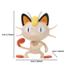 Meowth PVC Action Figure from Pokemon Collection, featuring detailed design, perfect for collectors and kids, 2-3 inches tall.