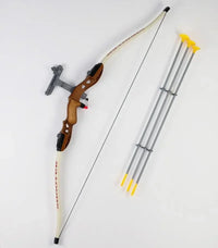 Kids bow and arrow archery set with target and arrows for outdoor fun. Suitable for children 6 years and older.