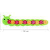 Montessori DIY Caterpillar Math Toy for hands-on number learning and counting skills for kids aged 3-12, 40cm length.