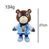 Kanye West Dropout Bear Plush Toy, 27cm tall, 134g weight, iconic hip-hop culture inspired collectible.