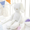 Adorable kawaii bunny plush doll with soft fabric, perfect for toddlers and as a comforting bedtime companion.