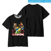 Roblox kids 3D printed t-shirt with vibrant cartoon graphics, front and back view, ideal for casual wear and gaming fans.