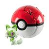 Pokemon Pokeball with toy figure, collectible set for Pokemon fans, includes durable ABS Pokeball and PVC Pokemon figure.