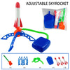 Air Rocket Launcher Toy set with foot pump and foam rockets for kids' outdoor fun and STEM learning activities.