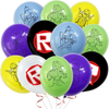 Colorful Roblox-themed balloons with character designs and logos, ideal for kids' birthday or festive party decorations.