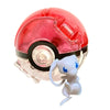 Pokemon Pokeball with Mew figure inside, made of durable ABS plastic, ideal collectible for fans.