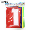 Pack of 4 colorful sack race bags for outdoor games and events.