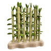 Kids wooden scene building toy set featuring bamboo stalks, part of Montessori-inspired pretend play educational toys.