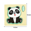 Montessori wooden panda puzzle for toddlers, 10.2x10.2cm, enhances hand-eye coordination and cognitive skills.