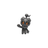 Pokemon PVC action figure collectible toy featuring a dark creature with red eyes, ideal for collectors or kids. 2-3 inches tall.