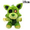 Green Five Nights at Freddy's plush toy, 18cm, featuring unique character design with embroidered details.