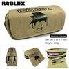 Roblox anime game canvas pencil case with character design, size 20x10x7.5cm, high-capacity for pens and pencils.