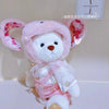 Little Bear plush doll in changeable clothes with a cute hat, perfect for cuddling and playtime.