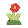 Kids wooden flower piece for scene building toy set, Montessori educational toy.