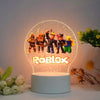 Roblox-themed two-dimensional night light with vibrant game characters, perfect for kids' bedrooms and fans of the game.