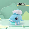 Shark-shaped wrist water gun toy for kids, ideal for outdoor water play and pool parties.