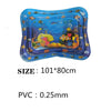 Baby inflatable water play mat with colorful sea life design, size 101x80cm, PVC material 0.25mm thick.