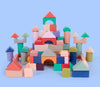 Colorful wooden building blocks set for kids' early development and learning, crafted from premium beech wood.