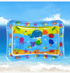 Colorful baby inflatable water play mat with ocean theme, designed for sensory development and tummy time fun.