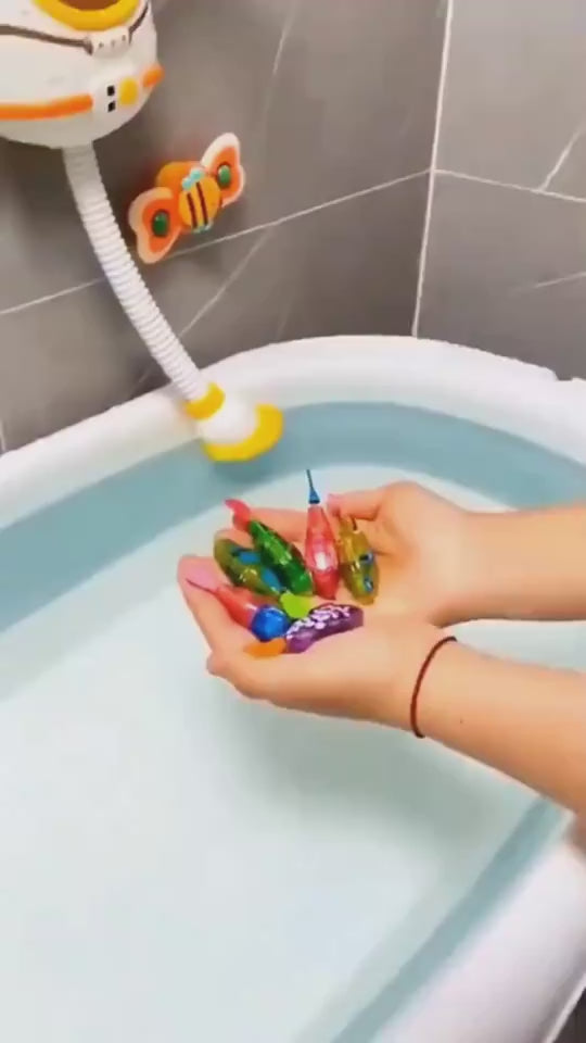 bath toy robo fish video